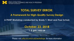 flyer for Total Survey Error