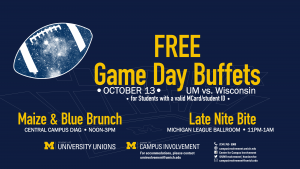 Free Gameday Buffets!