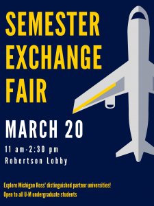 Semester Exchange Fair Poster