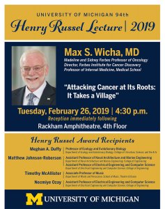 Henry Russel Lecture flyer