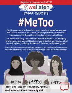 WeListen Sexual Harassment Flyer