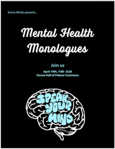 Mental Health Monologues Flyer