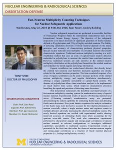 flyer of Tony Shin PhD defense