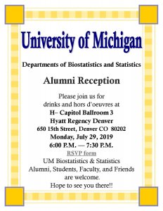 Alumni Reception Flyer