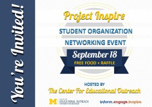 Project Inspire Student Organization Networking Event