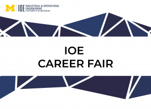 "IOE Career Fair" text and IOE logo