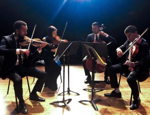 Photograph of Danielle Belen’s students by Kristina Zlatareva.