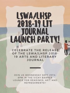 Arts & Literary Journal Release Party flyer