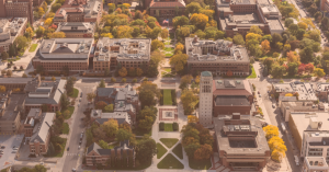University of Michigan campus- aerial view