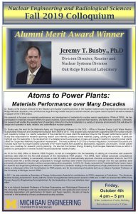flyer of NERS colloquium: Jeremy Busby