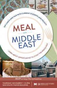 Meal with Middle East Poster