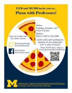 graphic of pizza and info on the event