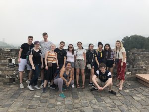 Group of students abroad