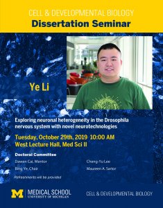 Ye Li Dissertation Seminar