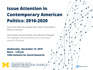 Issue Attention in Contemporary American Politics: 2016-2020