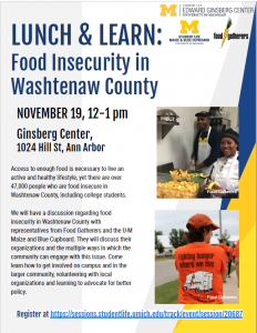 flyer for Lunch & Learn