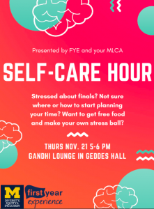 Self-Care Hour Flyer
