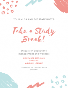 Study Break Flyer