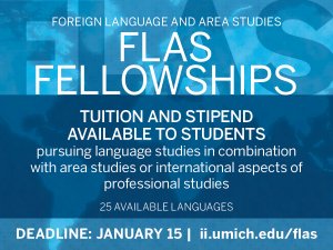 Foreign Language and Area Studies (FLAS) Fellowship