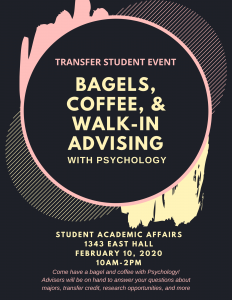 transfer student event academic advising