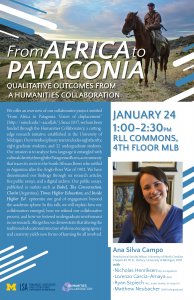 From Africa to Patagonia: Qualitative Outcomes from a Humanities Collaboration