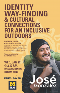 Jose Gonzalez_Diversity in the Outdoors_January 22 at 2:30pm