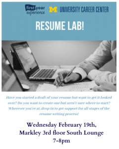 Resume Lab Flyer