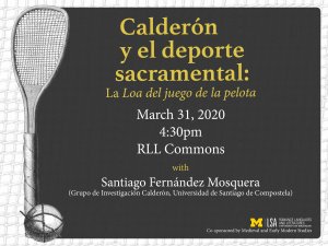 Calderón y el deporte sacramental
