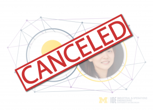 "Canceled" text