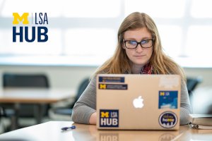 LSA student working remotely