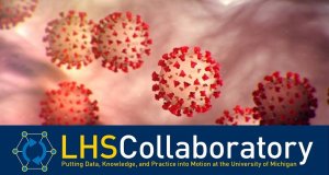 Corona virus and Collaboratory logo