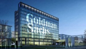 building with Goldman Sachs logo