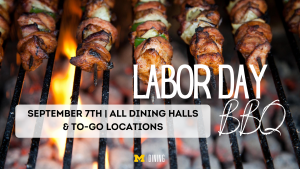 Labor Day BBQ with MDining September 7th