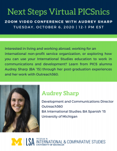 Next Steps Virtual PICSnics Video Conference with Audrey Sharp