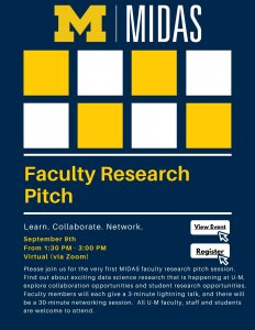 MIDAS Faculty Research Pitch