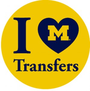 I love UM transfer student logo