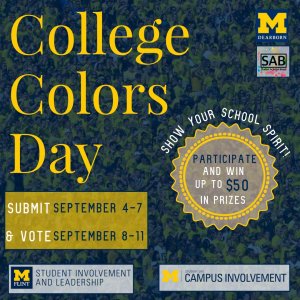 College Colors Day Flyer