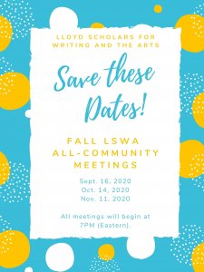 Fall All-Community Meeting Dates