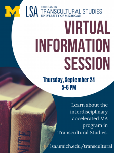 TCS Virtual Information Session poster