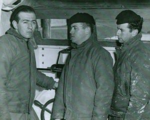 Bernie, Richard and Andy - Coastguardsmen involved in the heroic rescue