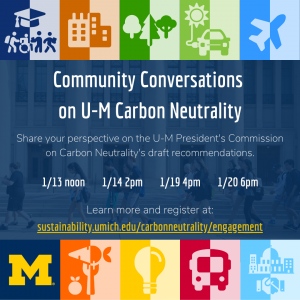 Community Conversations on Carbon Neutrality event graphic