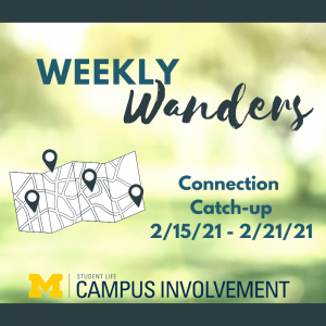 Wander and catch-up with a loved one this week!