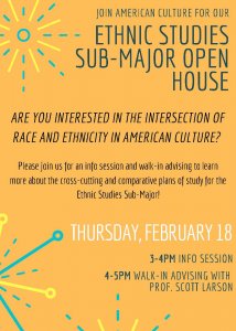 Ethnic Studies Sub-Major Open House