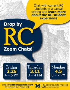RC Zoom Chats flier
