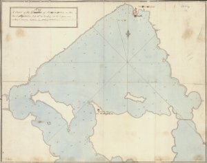 A chart of the bay of Marmorice on the coast of Anatolia… from an actual survey taken in 1801. Clements Library Image Bank.