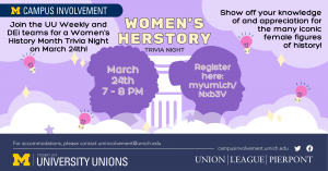 UU Weekly - Women's HERstory Month Trivia