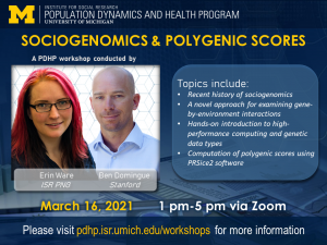 Poster for Sociogenomics & Polygenic Scores