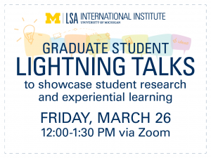 II Graduate Student Lightning Talks