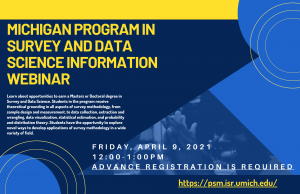 Michigan Program in Survey and Data Science Information Webinar