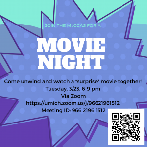 Flyer sharing information about the movie viewing program. Flyer sharing information about the movie viewing program.
